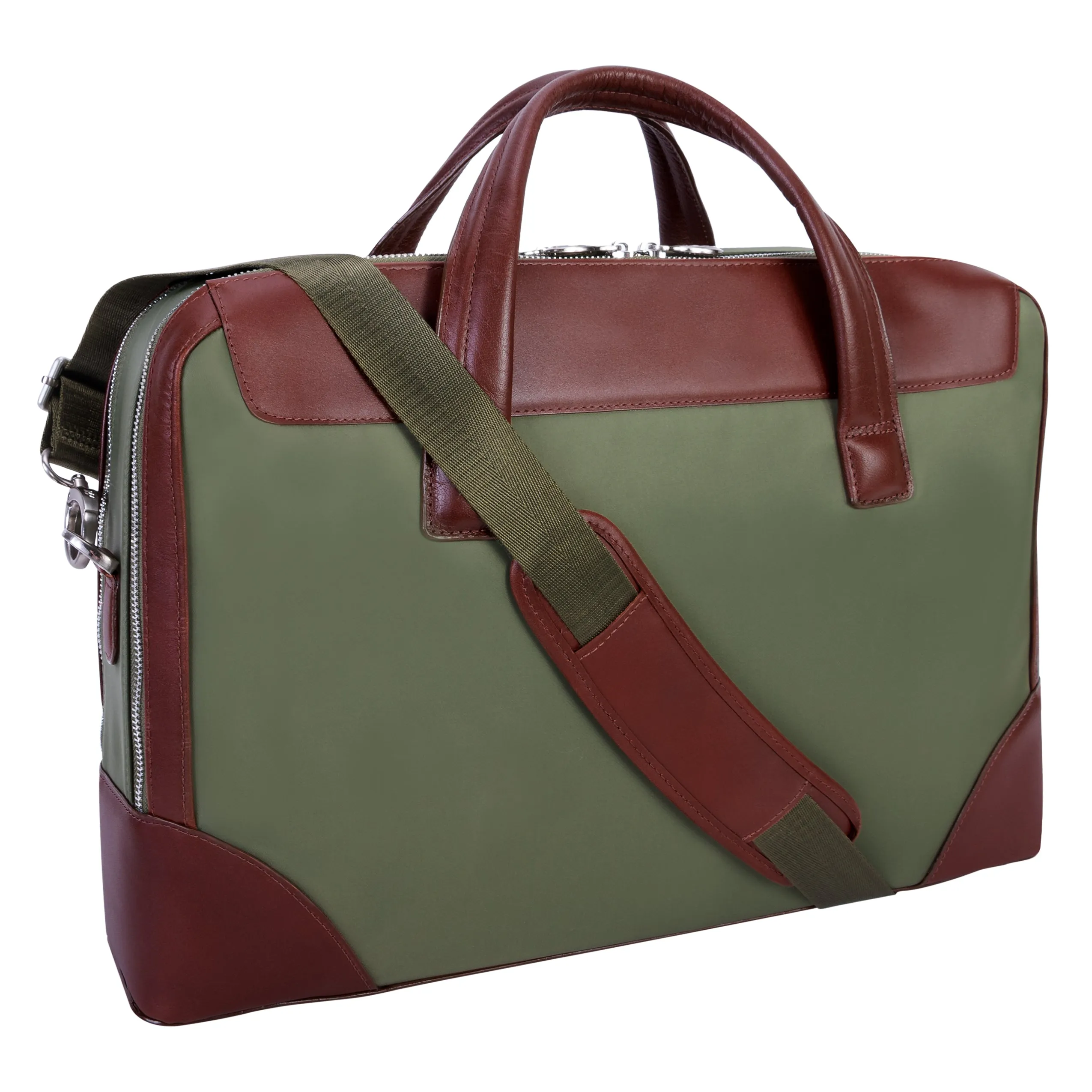 HARPSWELL | 17” Nylon Dual-Compartment Laptop Briefcase