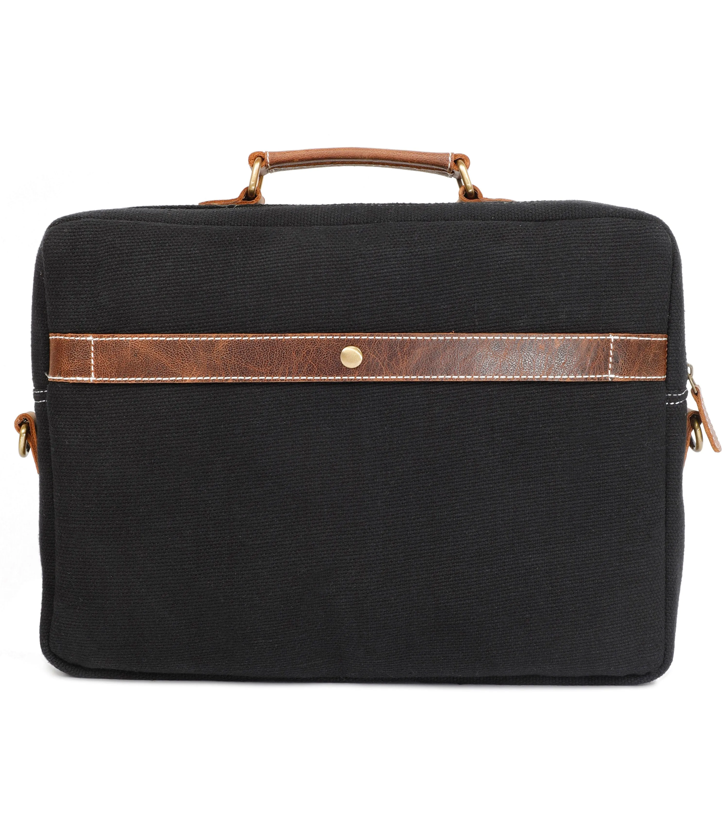 Hender Leather Laptop Bag with Adjustable Shoulder Strap, Water Proof and Dust Resistant