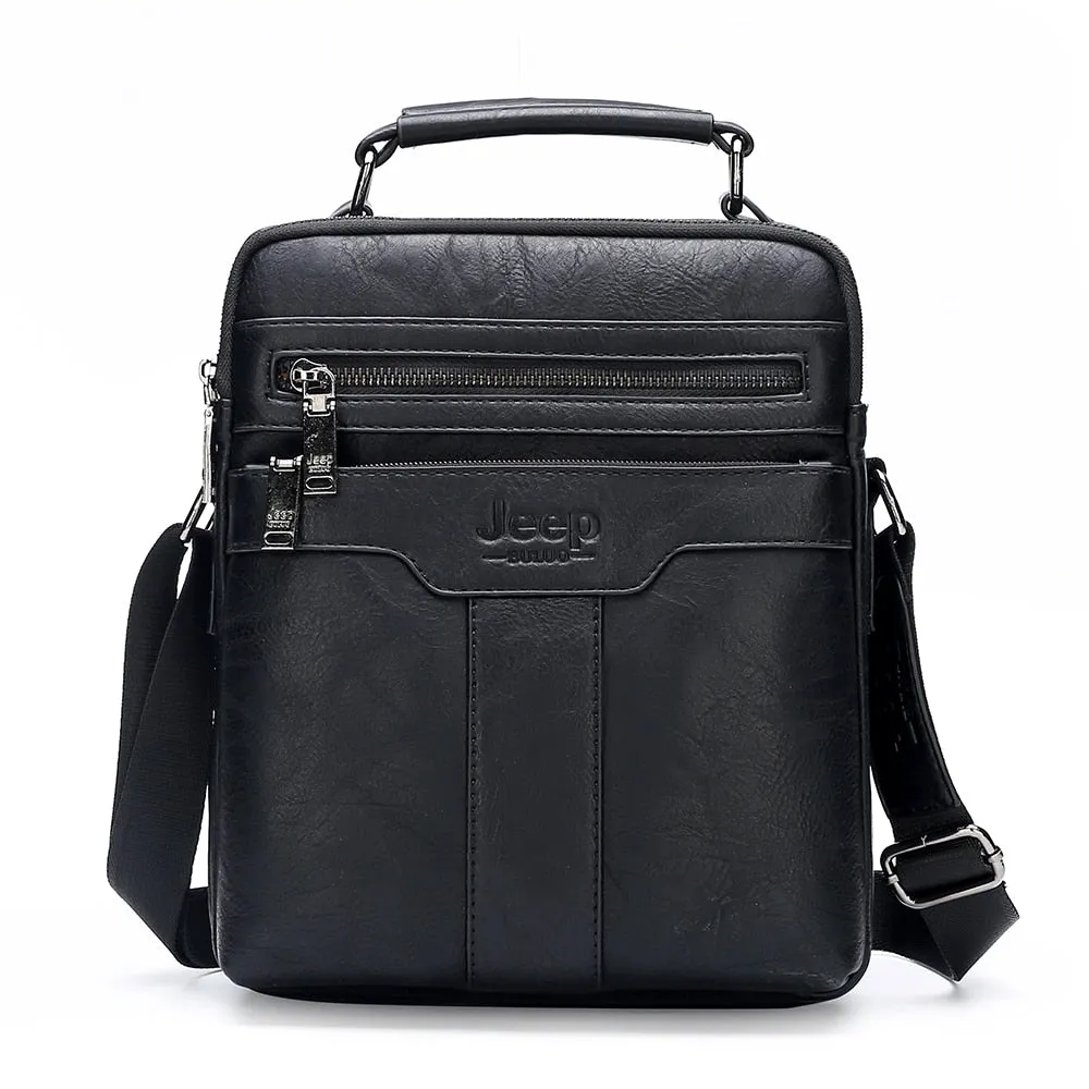 High quality Tote Fashion Business Man Messenger Bag Big Size Split Leather Bags Brand Men's Crossbody Shoulder Bags