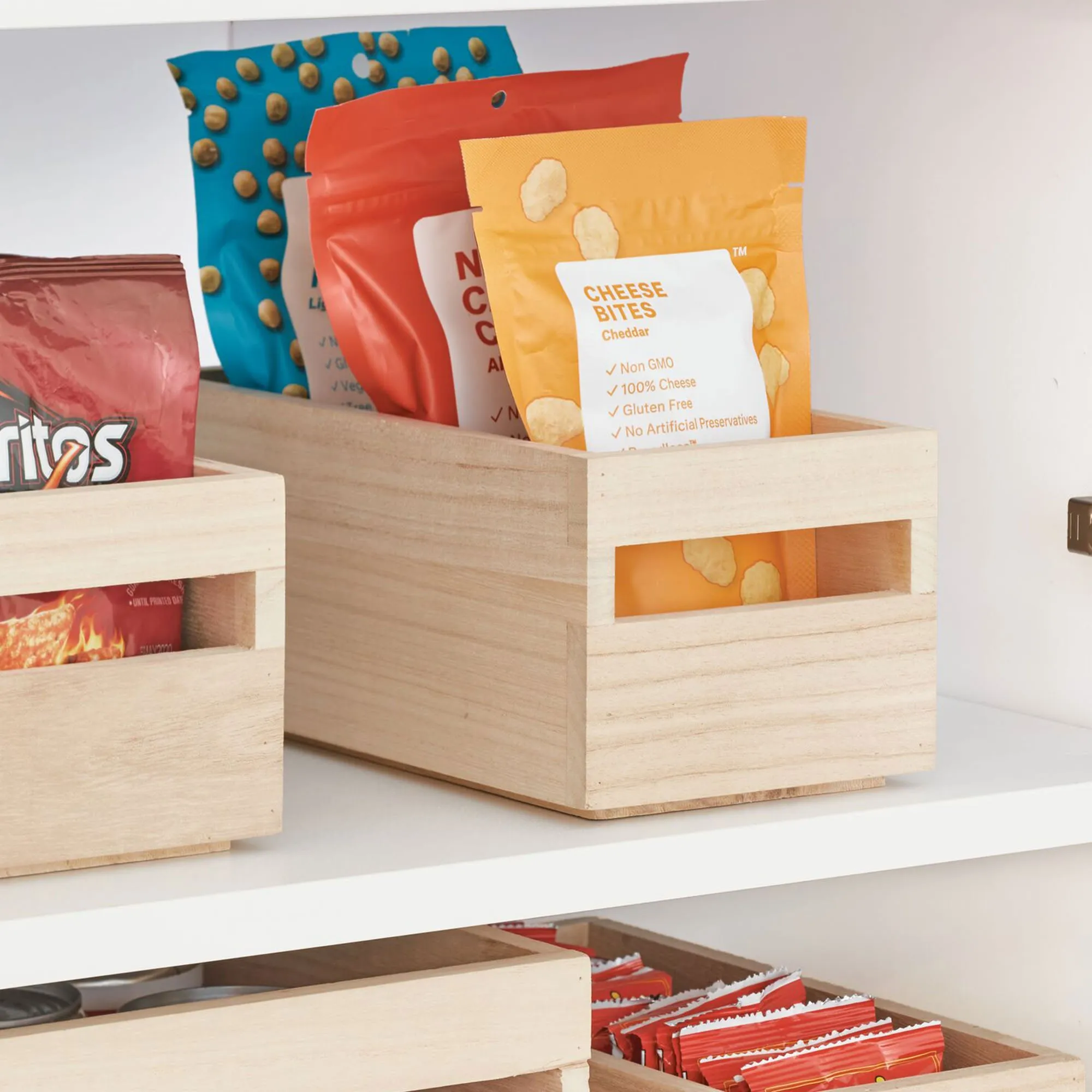 iDesign Eco Wood Packet Organiser