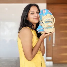 IMARS Potli Basket Bag- Blue