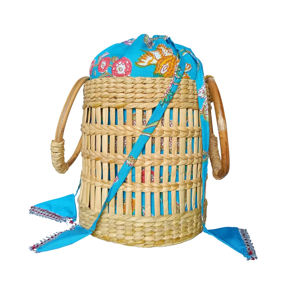 IMARS Potli Basket Bag- Blue