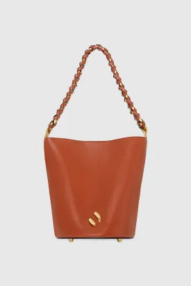 Infinity Bucket Bag In Cognac