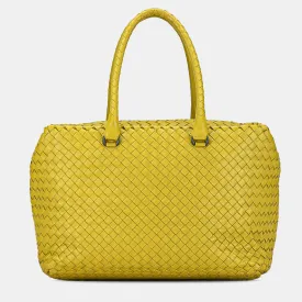 Intrecciato Brick Tote Bag