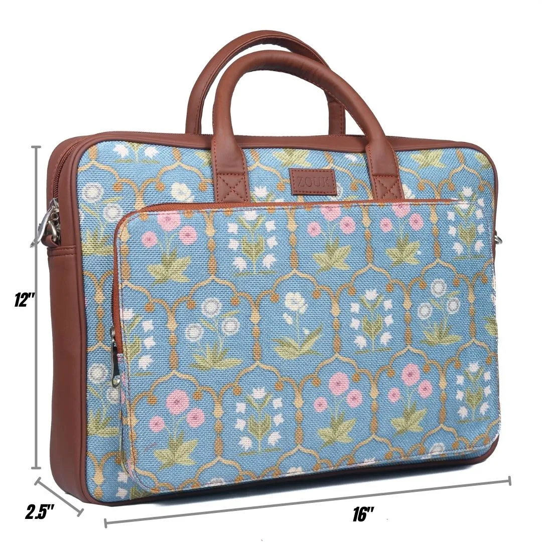 Jaipur Fresco Blue Laptop Bag