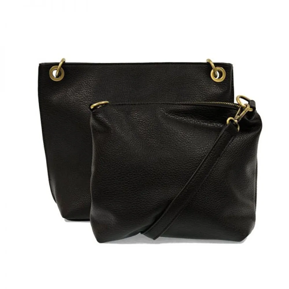 JOY SUSAN BRYNN SMALL BUCKET BLACK