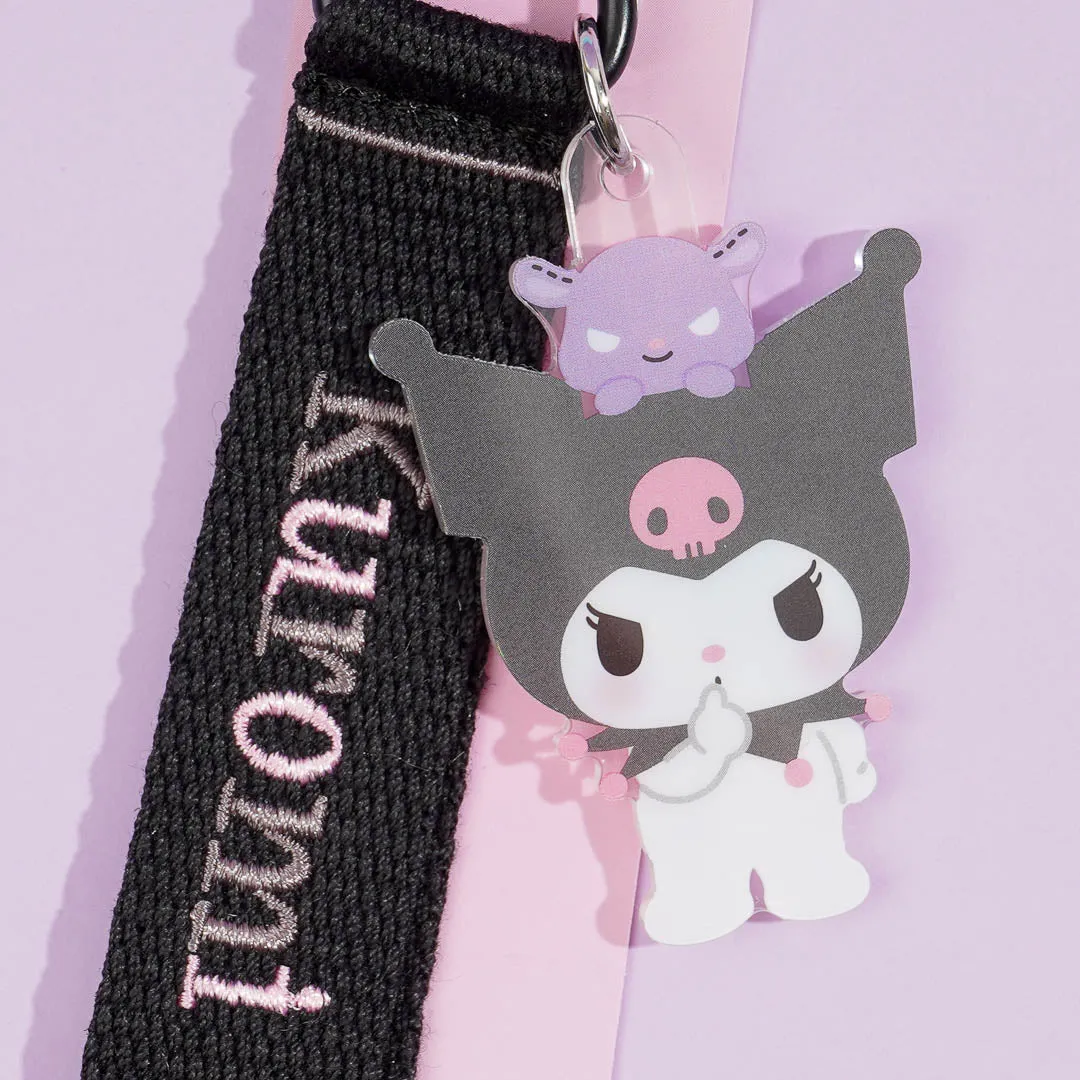 Kuromi Embroidered Tag Key Holder