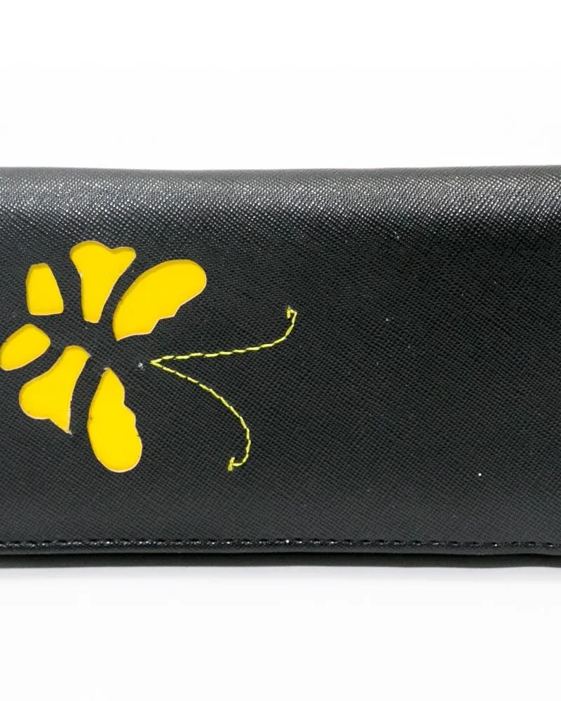 Ladies Hand U Wallets Black – Butterfly – WPS-17