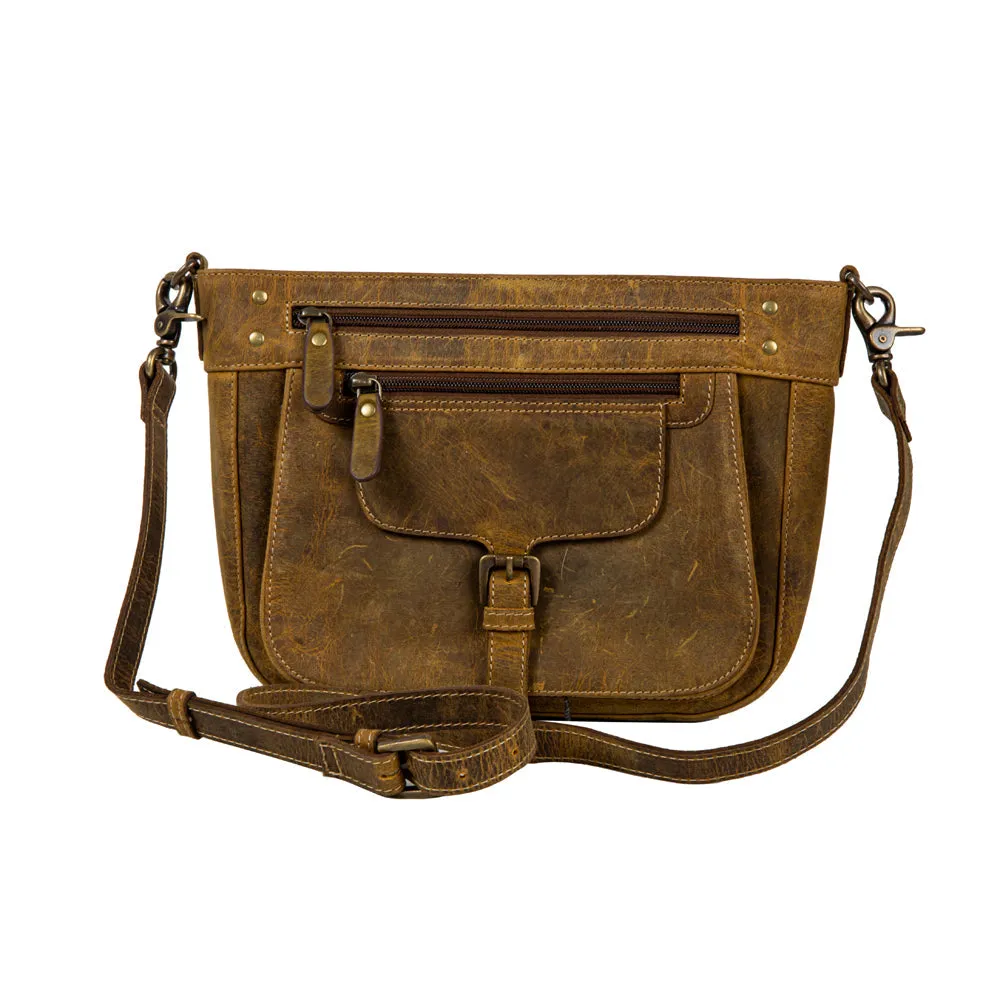 Lawson Roundup Satchel Leather & Hairon Bag