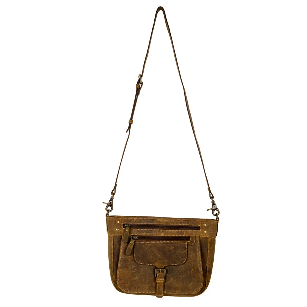 Lawson Roundup Satchel Leather & Hairon Bag