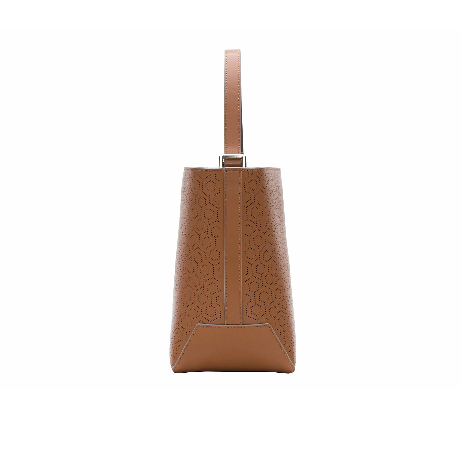 Leather Bucket Bag - Oak