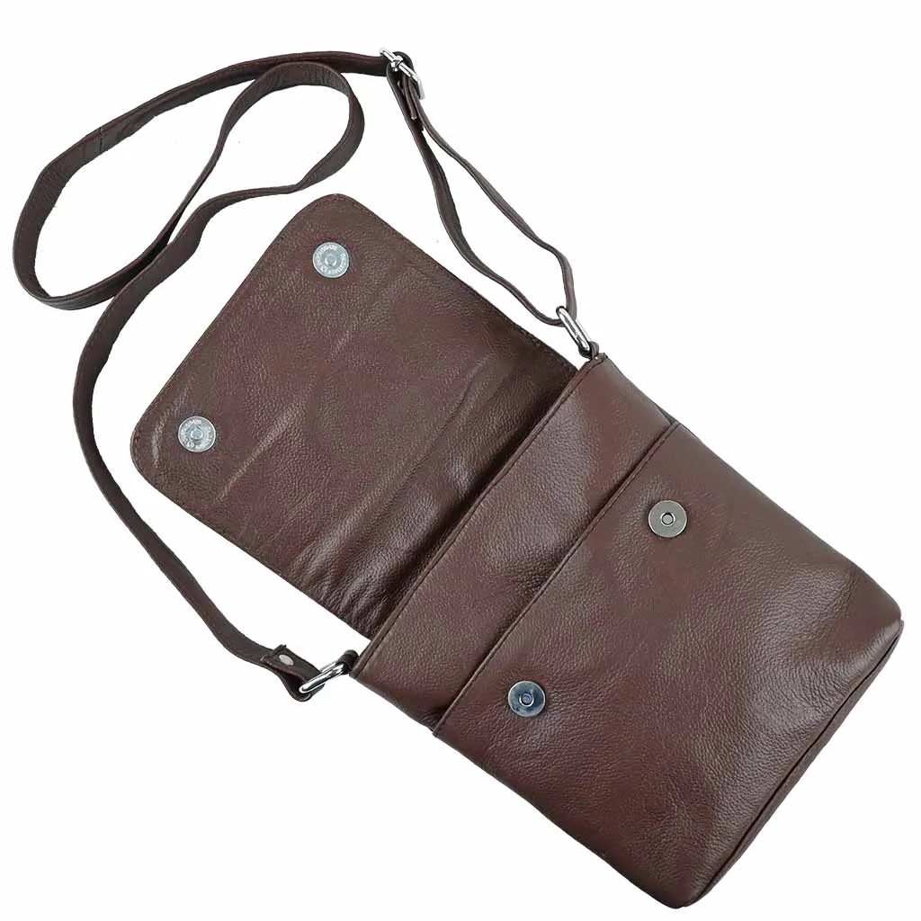 Leather Crossbody Bag Brown Rover leather satchel bag