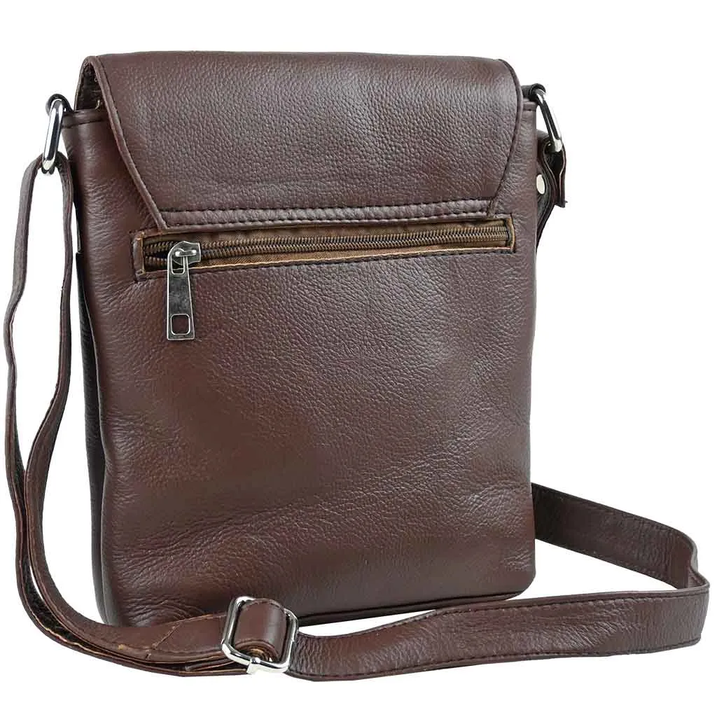 Leather Crossbody Bag Brown Rover leather satchel bag