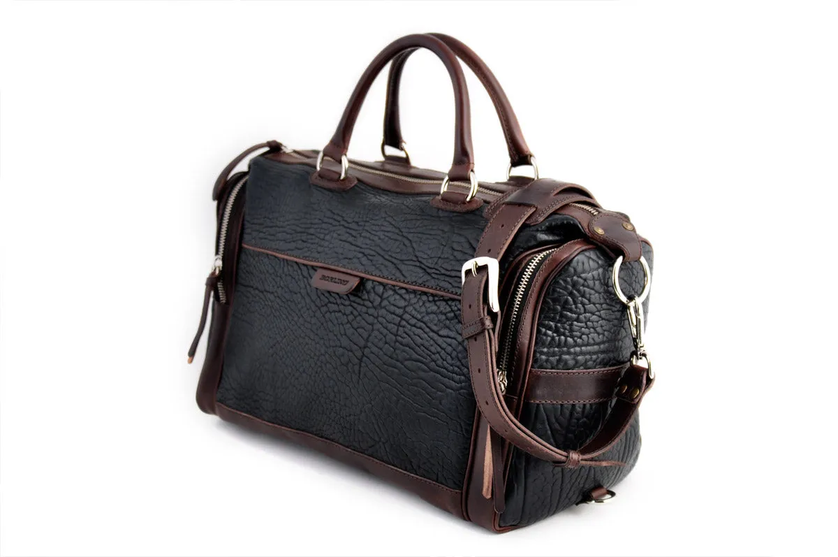 Leather Duffel - One-Night-Stand - Buffalo Onyx/Walnut