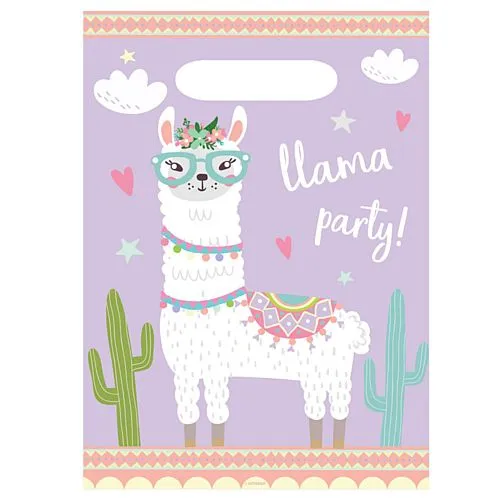 Llama Party Bags - Pack of 8