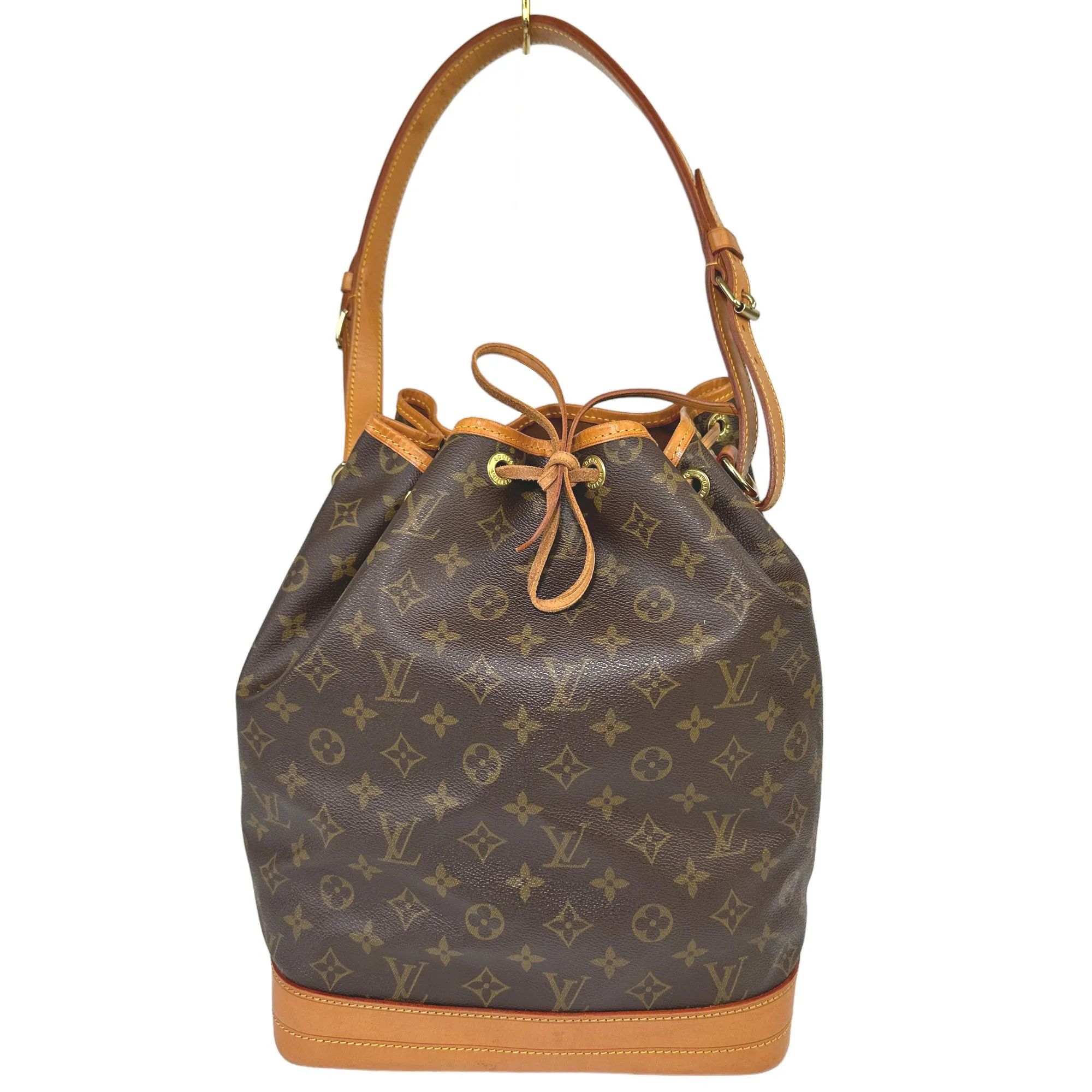 LOUIS VUITTON  Noe MM Shoulder Drawstring Bag Monogram LHQ24