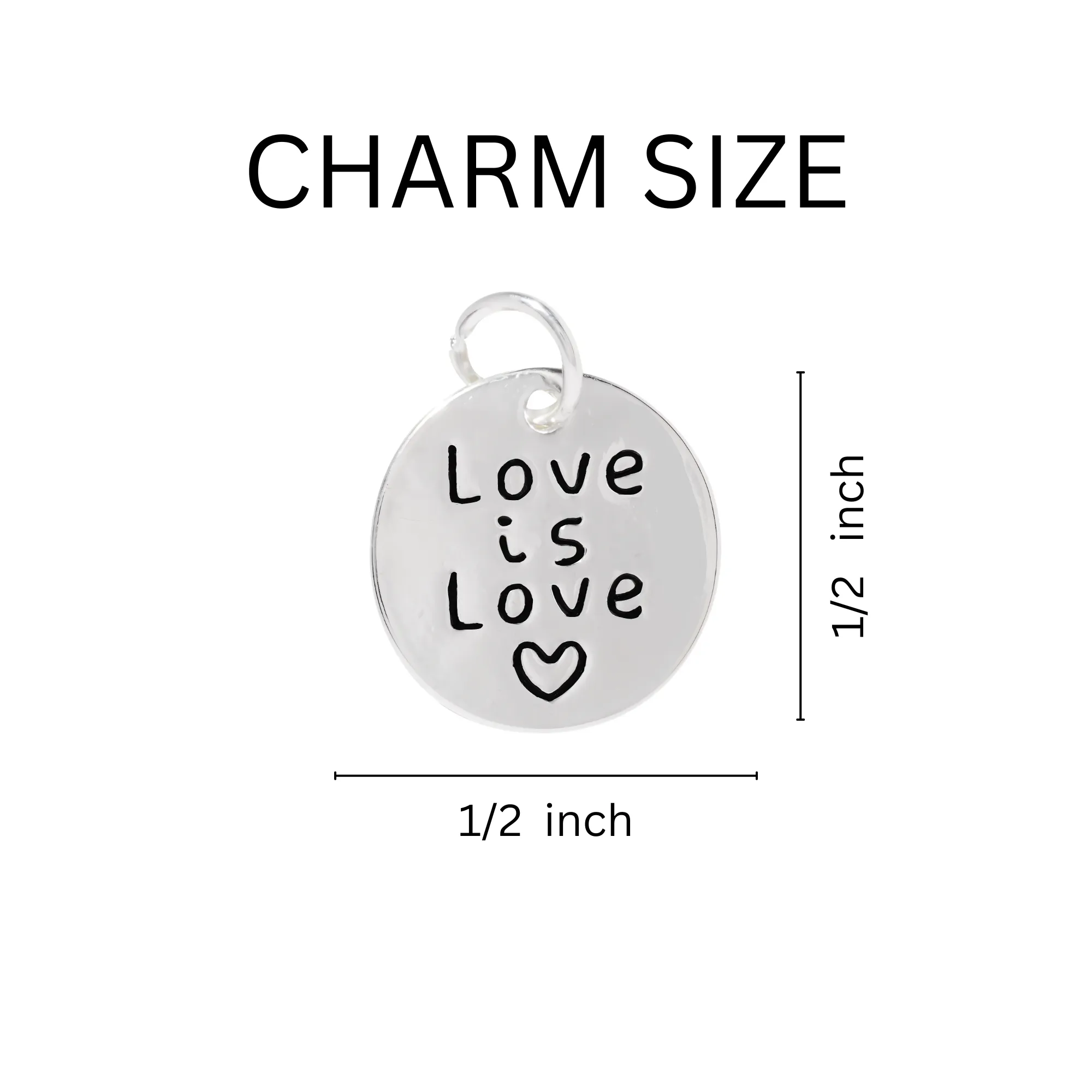 Love Is Love Split Ring Key Chains