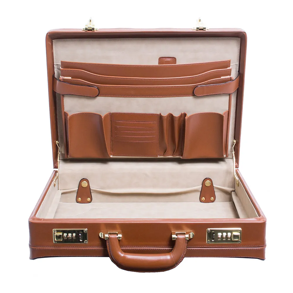 McKlein Leather Attaché Briefcase - Harper Expandable 4.5"