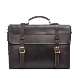 Michigan Full Grain Leather Briefcase Bag