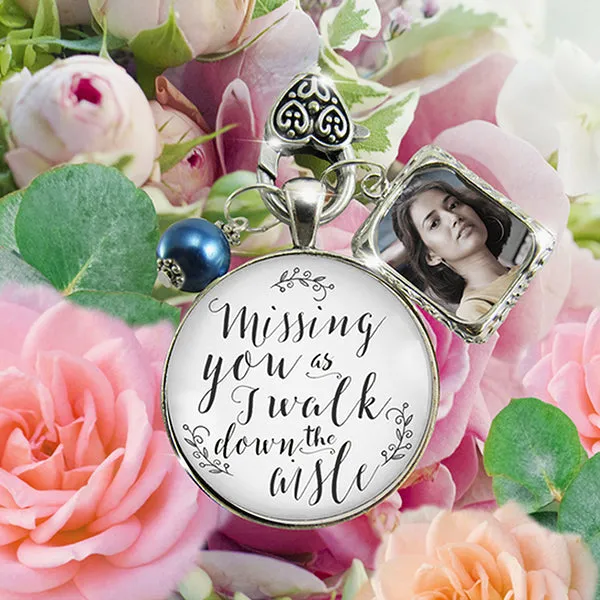 Missing You As I Walk Down the Aisle Charms By Gutsy Goodness, Wedding Keychains