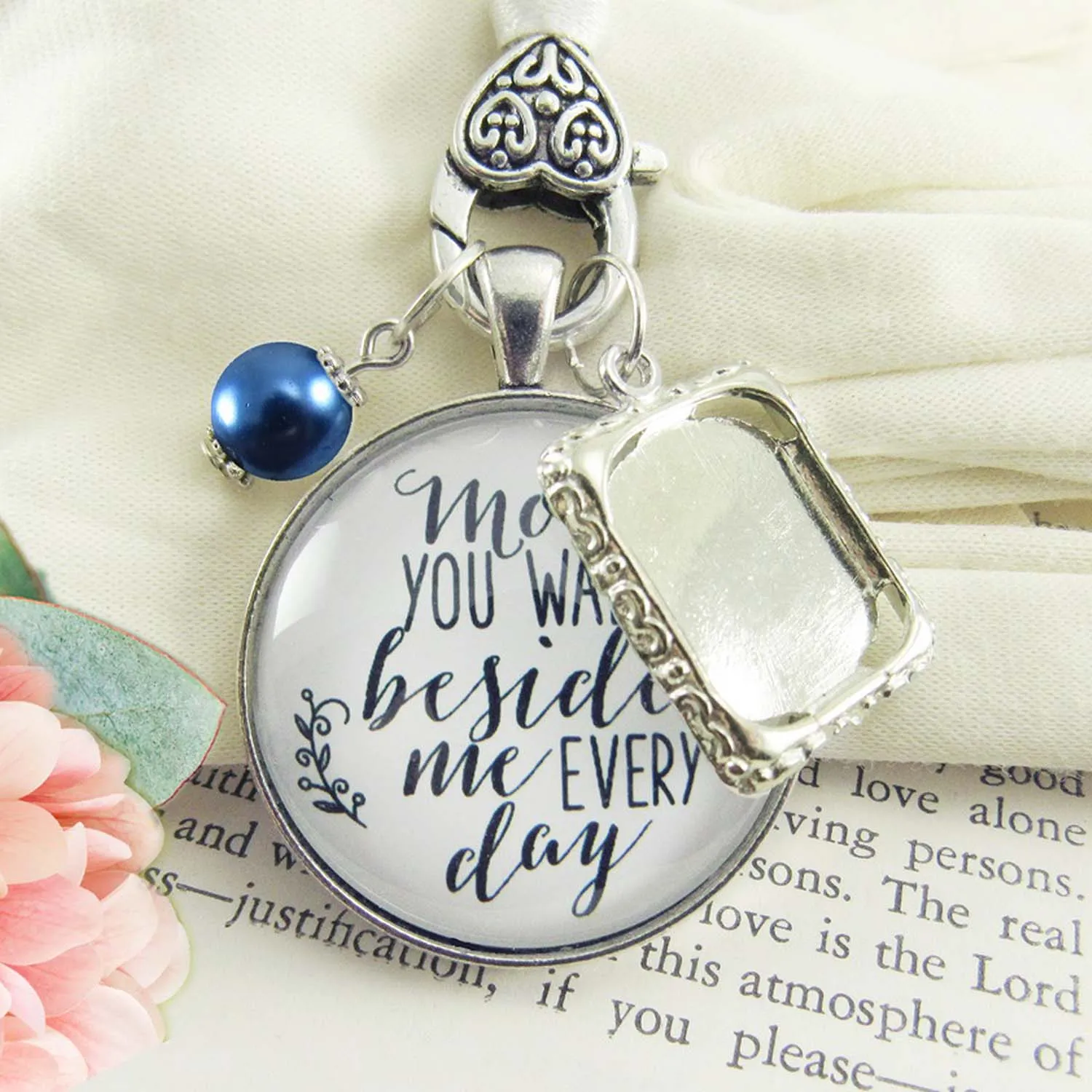 Missing You As I Walk Down the Aisle Charms By Gutsy Goodness, Wedding Keychains