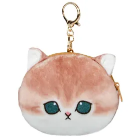 Mofusand Light Brown Cat Coin Purse Keychain