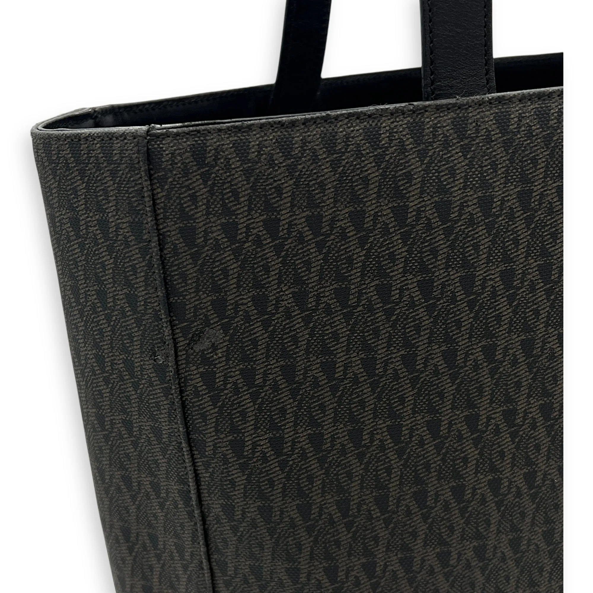 Monogram Tote Bag Brown in Monogram Coated Canvas, Gold hardware