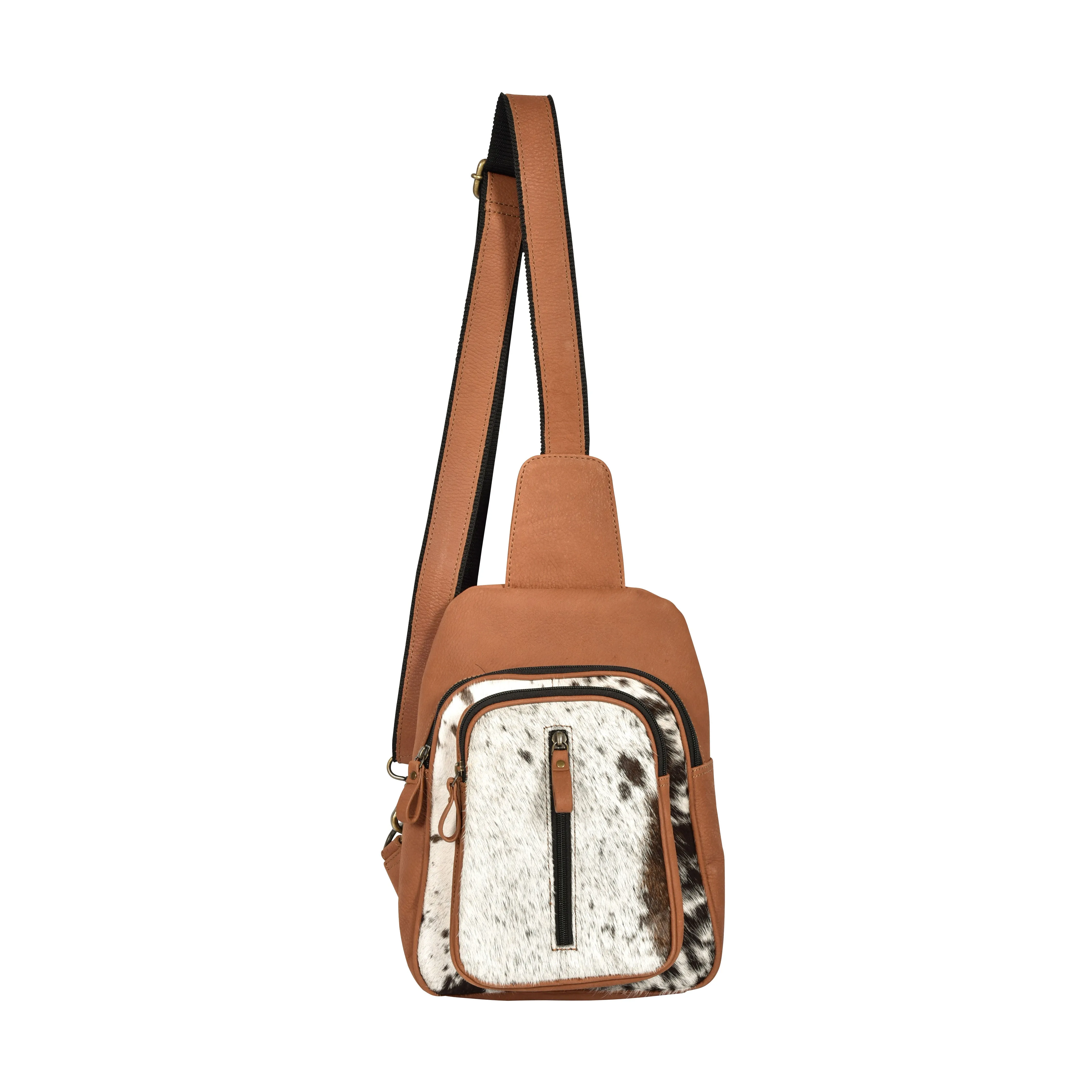 Mountain Bend Hair-On Hide Bucket Sling Bag