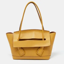 Mustard Leather Arco Tote