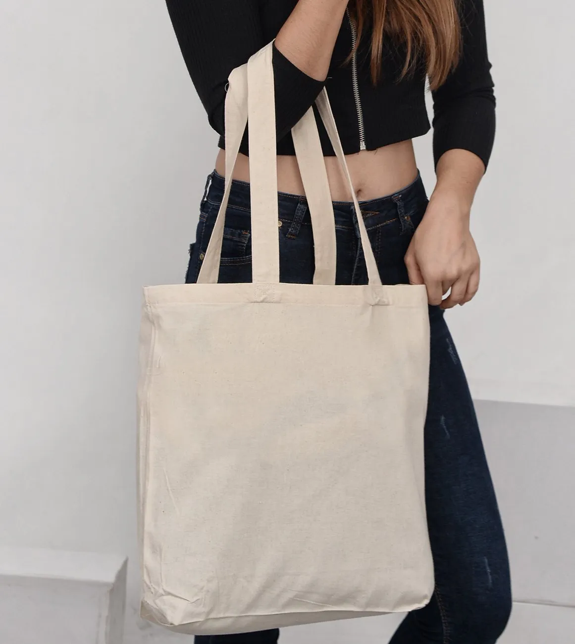 Organic Cotton Canvas Tote Bags with Gusset - OR110