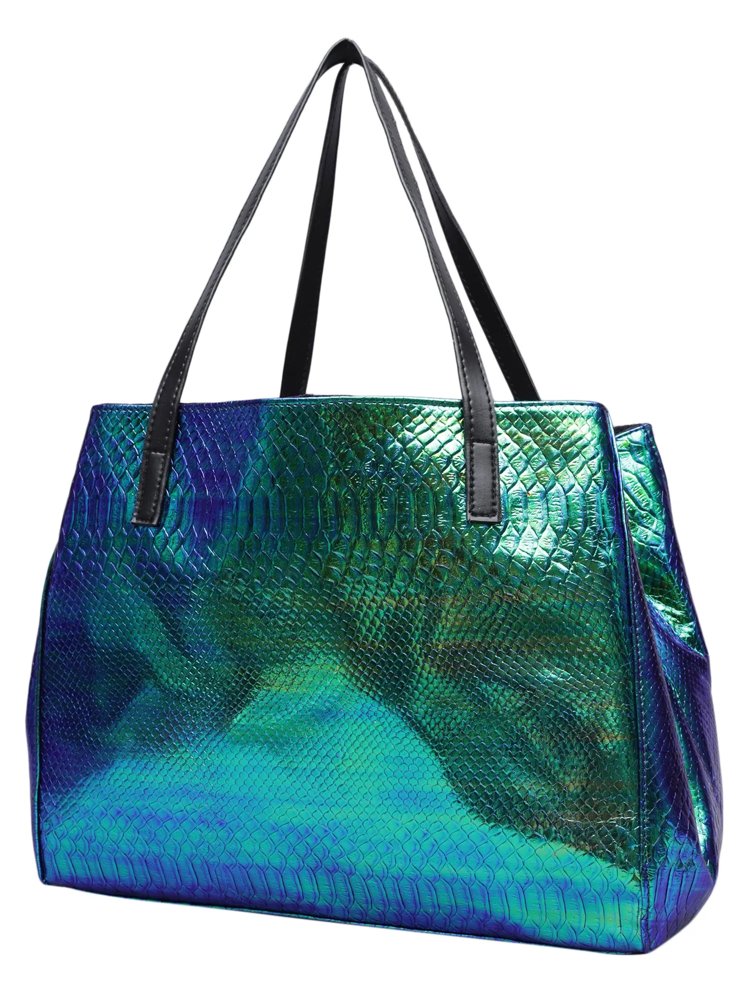 Peacock Holographic Tote Bag