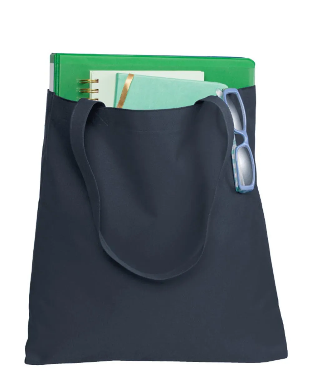 Polyester Daily Use Document Tote Bags with Self Fabric Handles