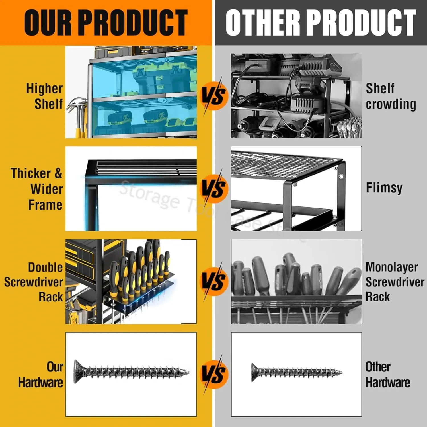 Power Tool Organizer Rack