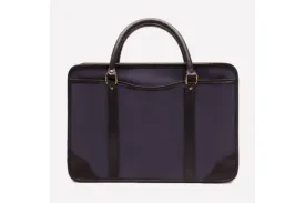 Putney Canvas Briefcase - Navy