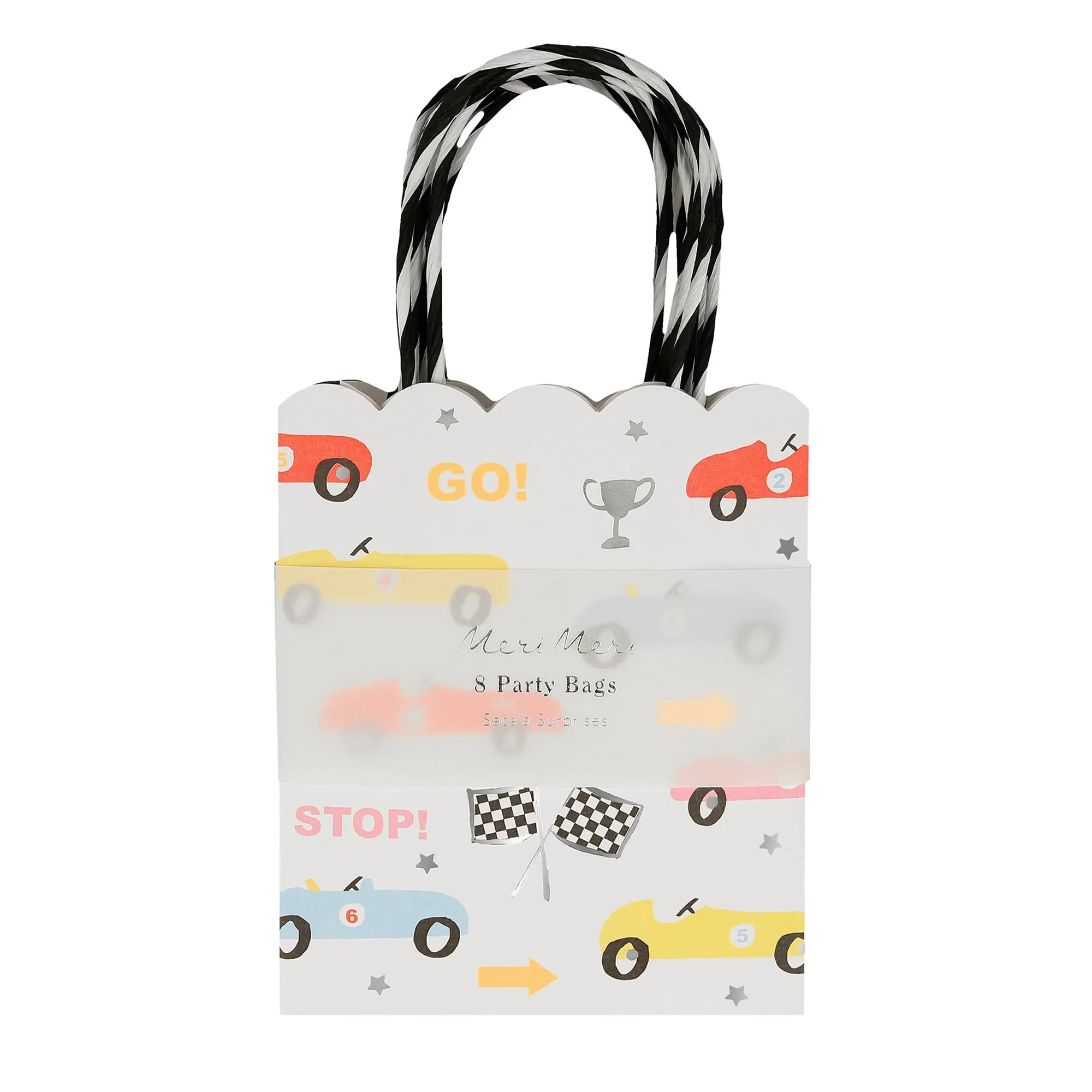 Race Cars Party Bags, 8 Count