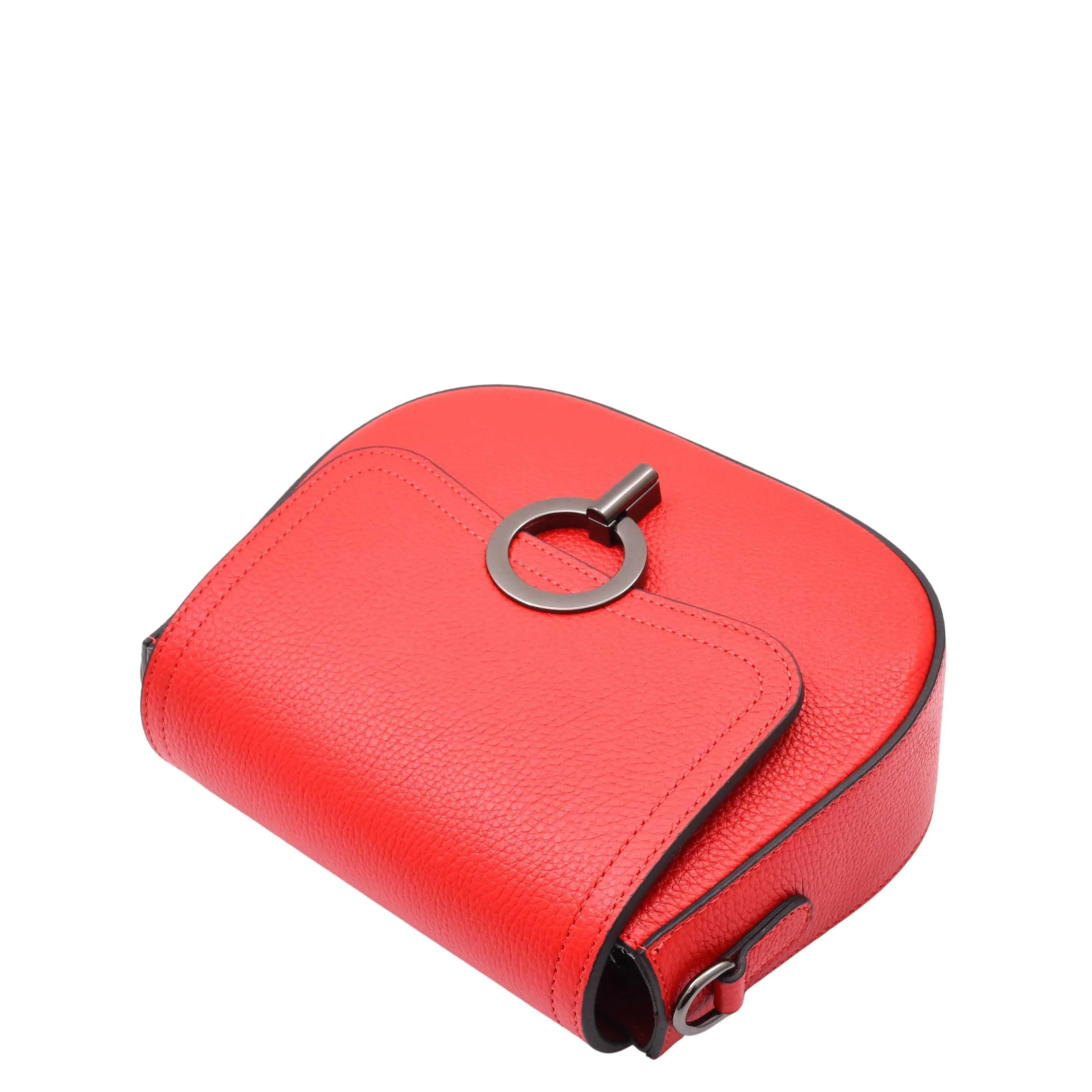 Real Leather Small Size Cross Body Bag for Women Zora Red