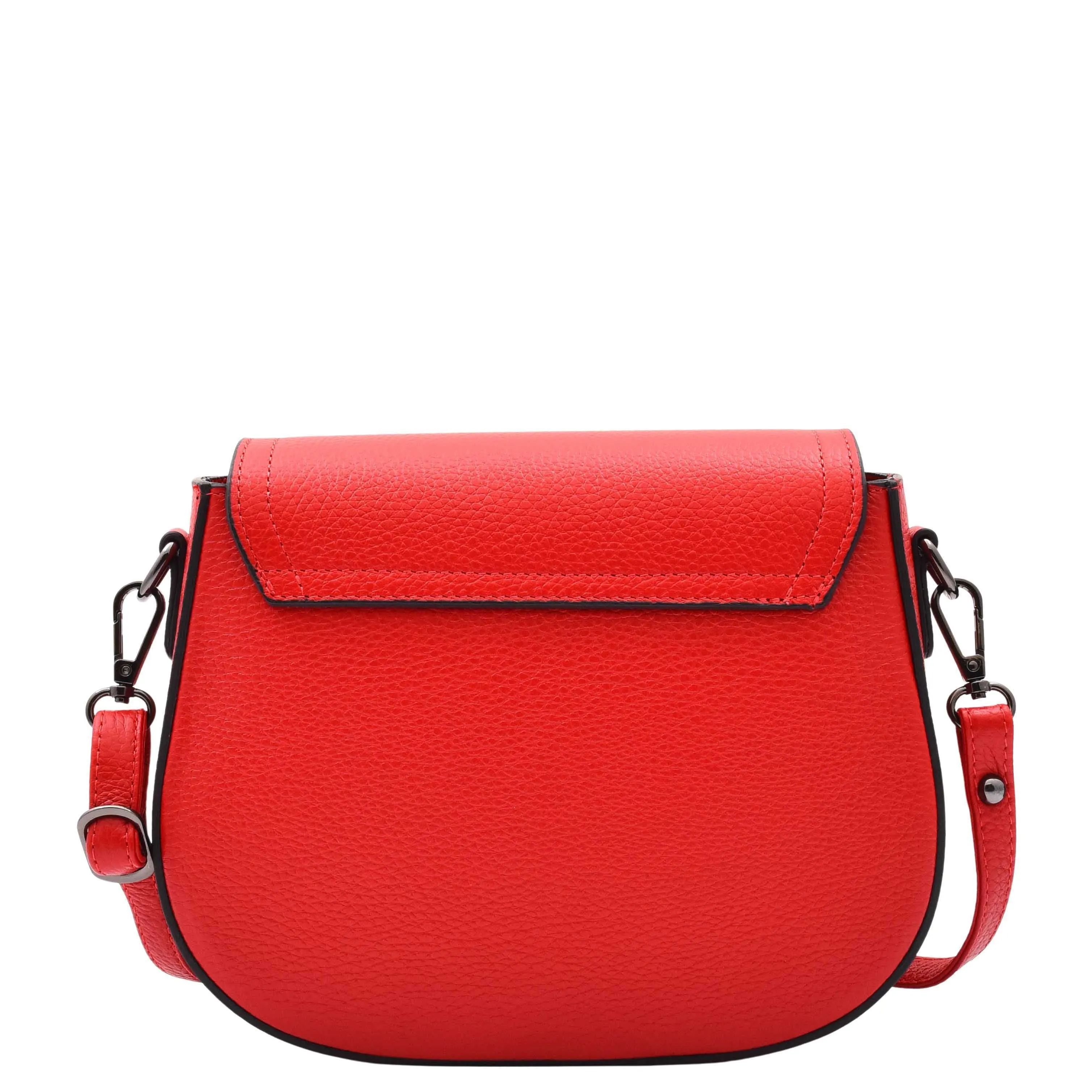 Real Leather Small Size Cross Body Bag for Women Zora Red