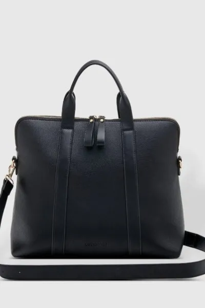 RHODES BLACK GOLD HARDWARE LAPTOP BAG