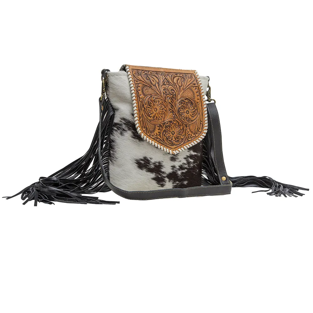 Ritzy Rift Hand-Tooled Bag