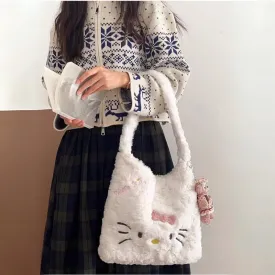 Sanrio Plush Hello Kitty Shoulder Bag