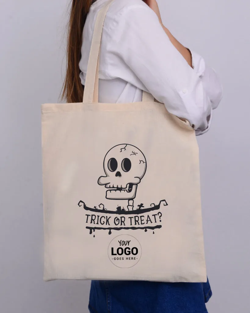 Skull Trick or Treat? - Halloween Tote Bags