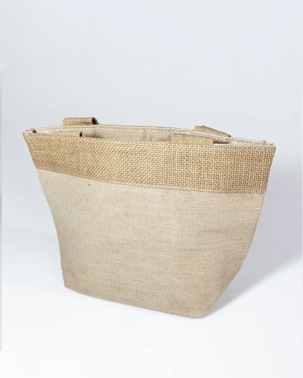 Small Fancy Burlap Bags - JuCo Tote Bags  (Jute & Cotton Blend) - TJ893