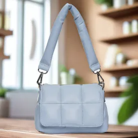 Soft Baby Blue Genuine Leather Cross-body: Everyday Luxury