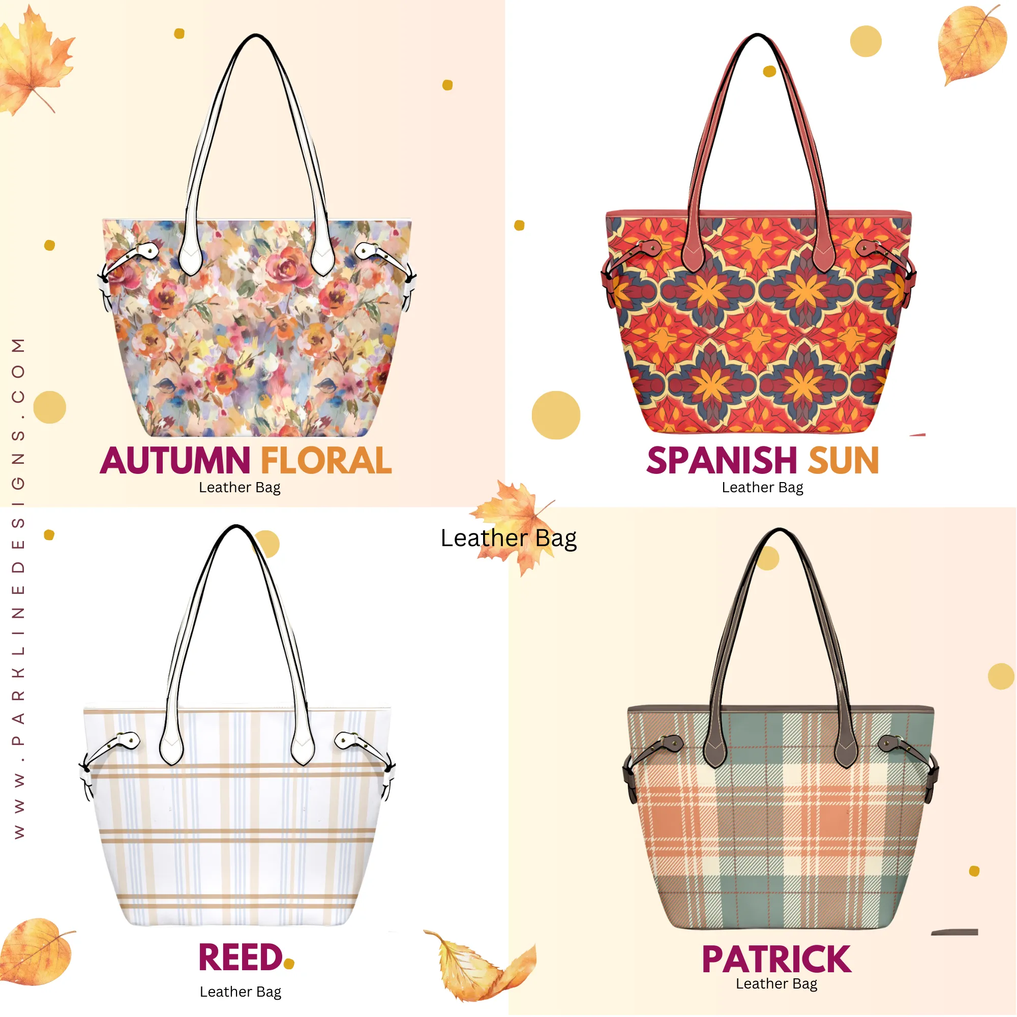 Spanish Sun Leather Bag| Perfect Autumn Gift for Her | Elegant & Durable Fashion Tote