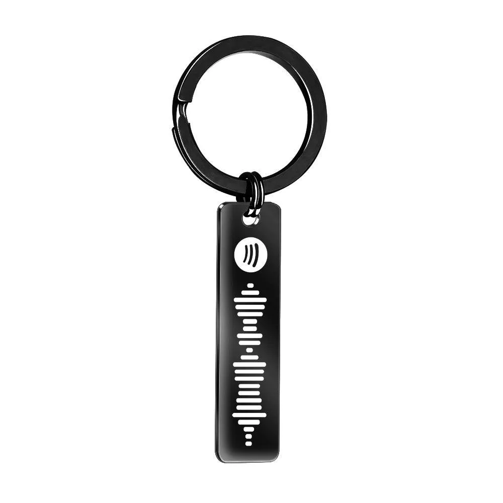 Spotify Code Keychain, Scannable Spotify Keychain, Custom Spotify Keychain