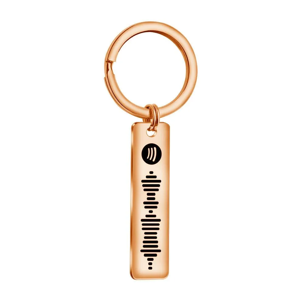 Spotify Code Keychain, Scannable Spotify Keychain, Custom Spotify Keychain