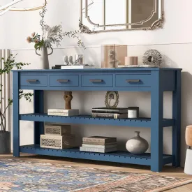 Stylish Entryway Console Table with 4 Drawers