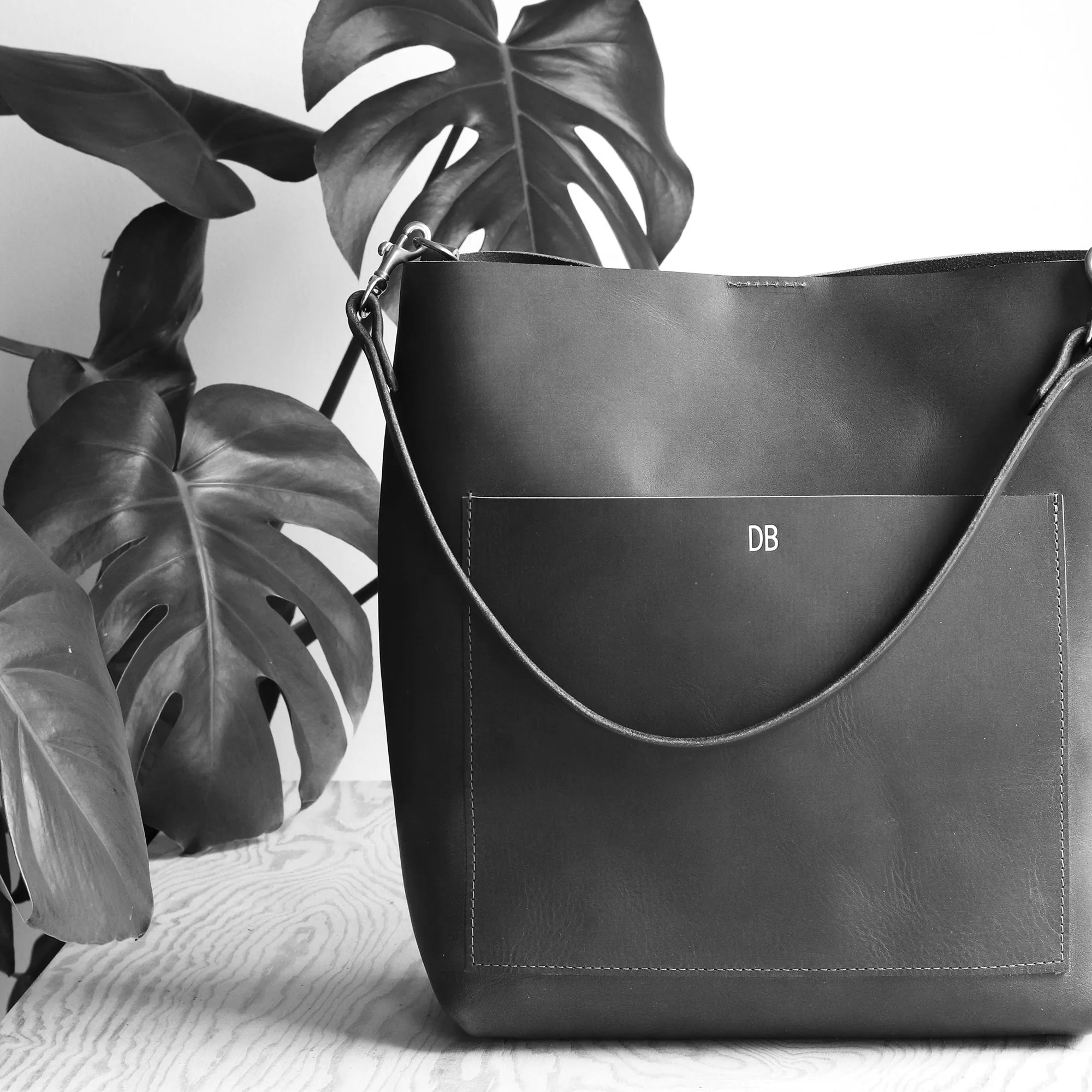 Summer Seconds Sale - Leather Day Bag - Dark Brown Pull Up No. 2