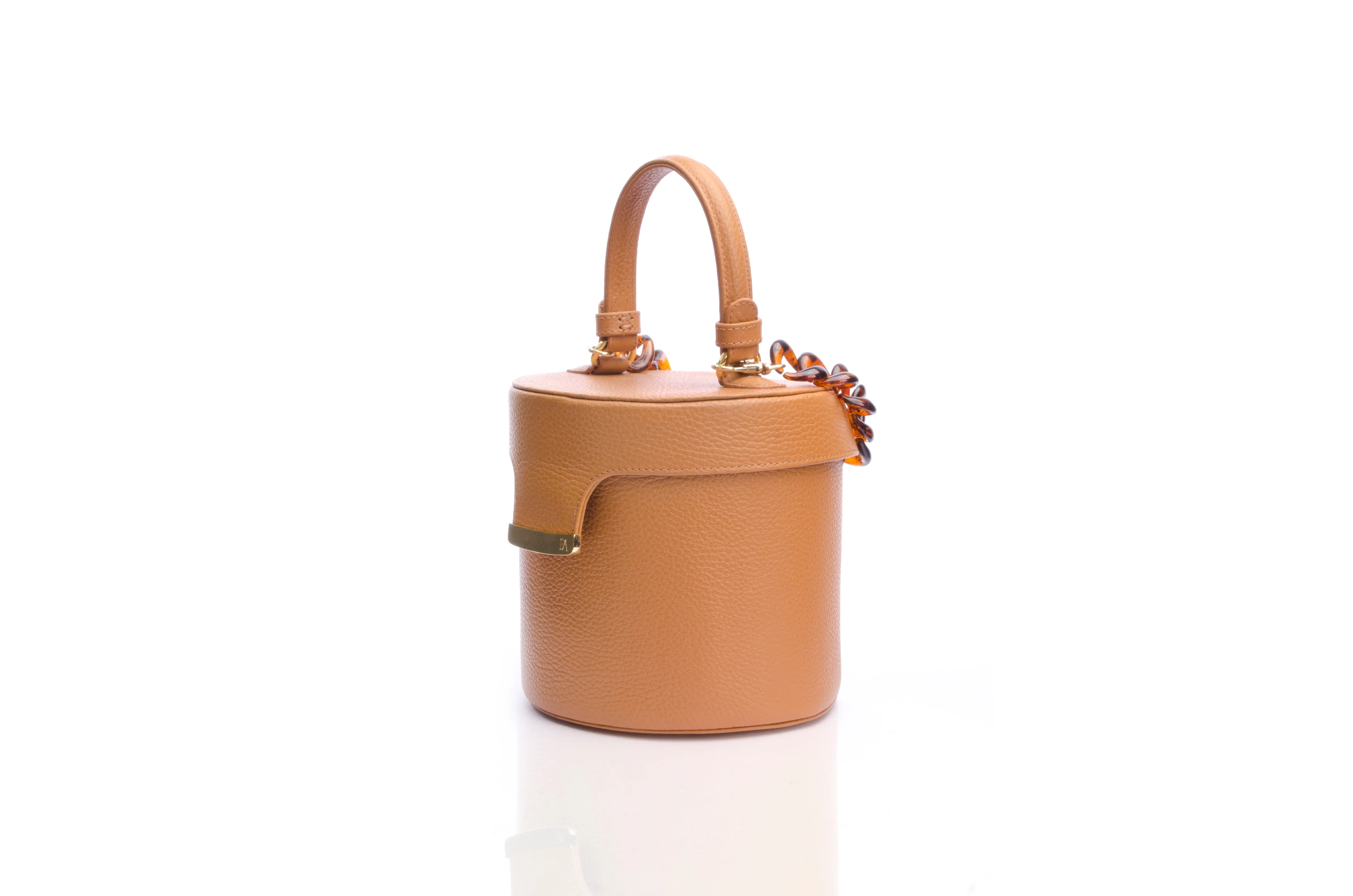 Tan Elena Vanity Bag