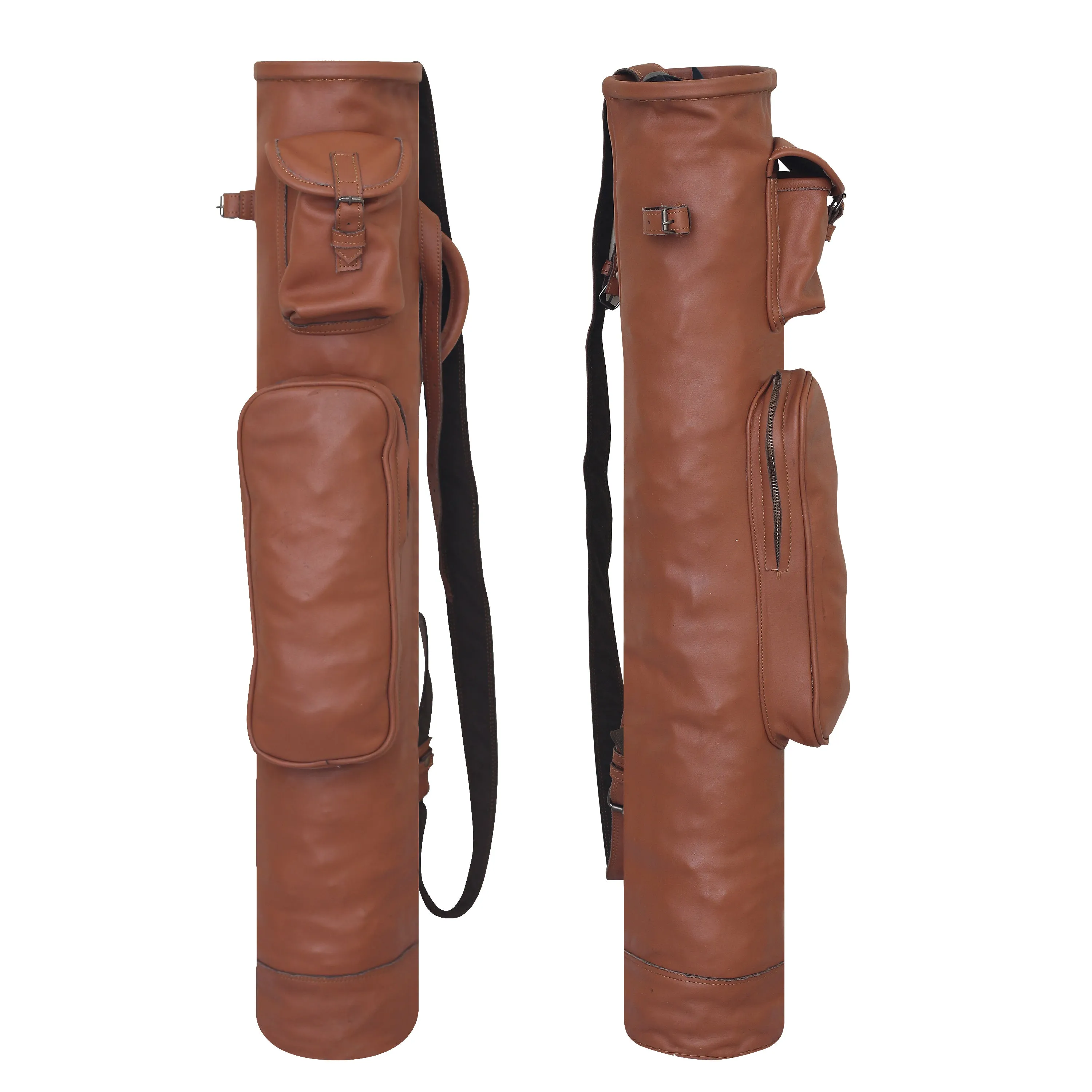 Top Choice for a Sunday Round: Vintage Brown Leather Golf Bag